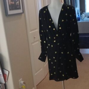 Like new & other stories black bumble bee wrap dress size 6